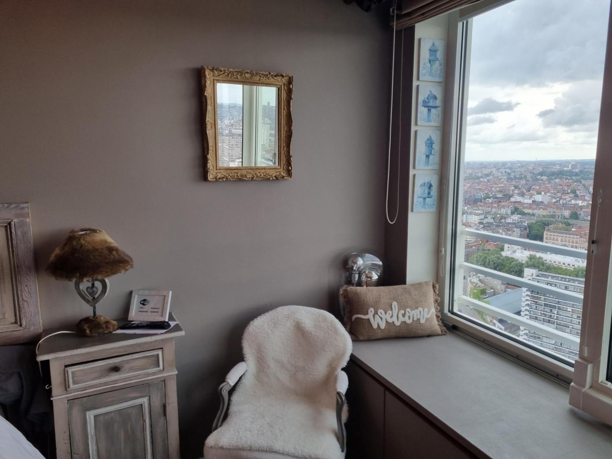 Romantic Room In Brussels Sky Exterior foto